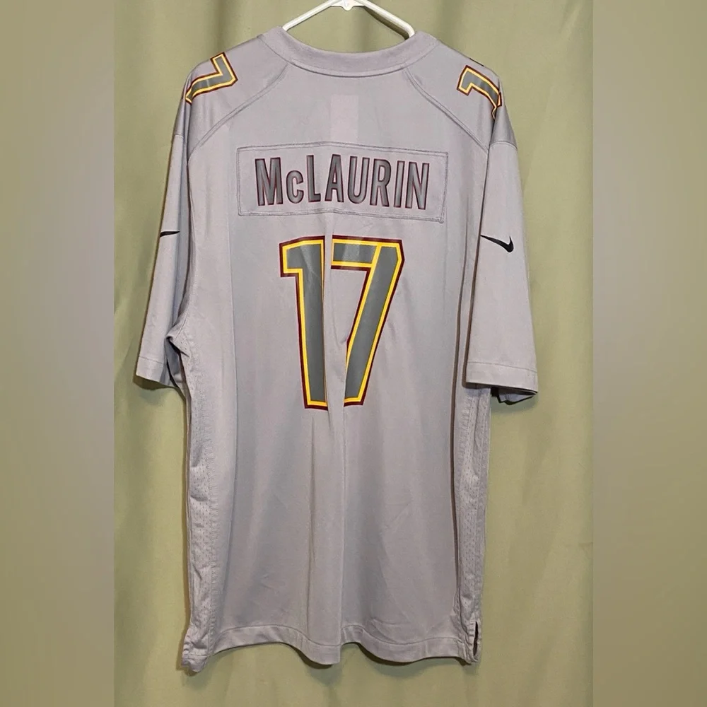 Washington Commanders Terry McLaurin 17 Nike On Field Grey Atmosphere Jersey XXL